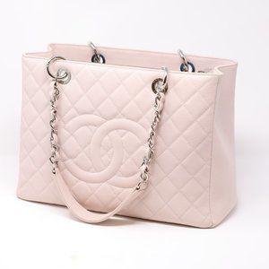 CHANEL CAVIAR PINK GRAND SHOPPING TOTE
